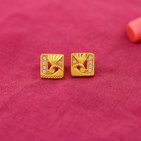 Golden Sunrise Studs earrings