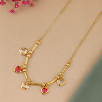 Golden Heart Symphony Necklace