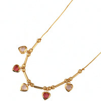 Golden Heart Symphony Necklace