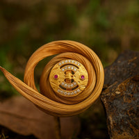 Radiant Ruby & Stone Gold Ring