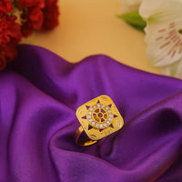 Solar Bloom Gold Ring