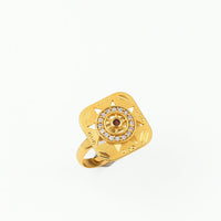 Solar Bloom Gold Ring