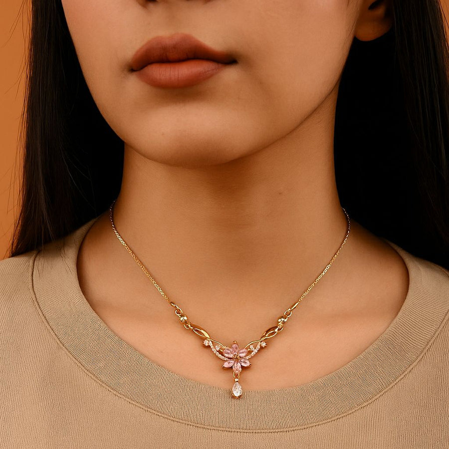 Cherry Flower Necklace