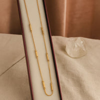 brace gold plated necklace