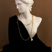 brace gold plated necklace