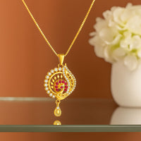 Regal Peacock Glow Pendant