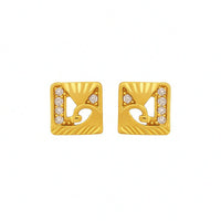 Golden Sunrise Studs earrings