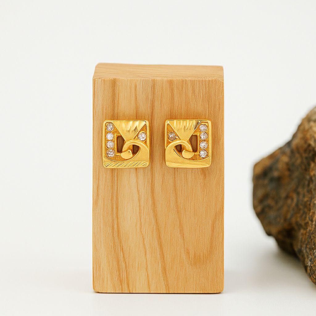 Golden Sunrise Studs earrings
