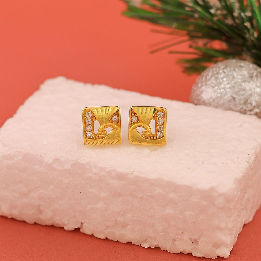 Golden Sunrise Studs earrings