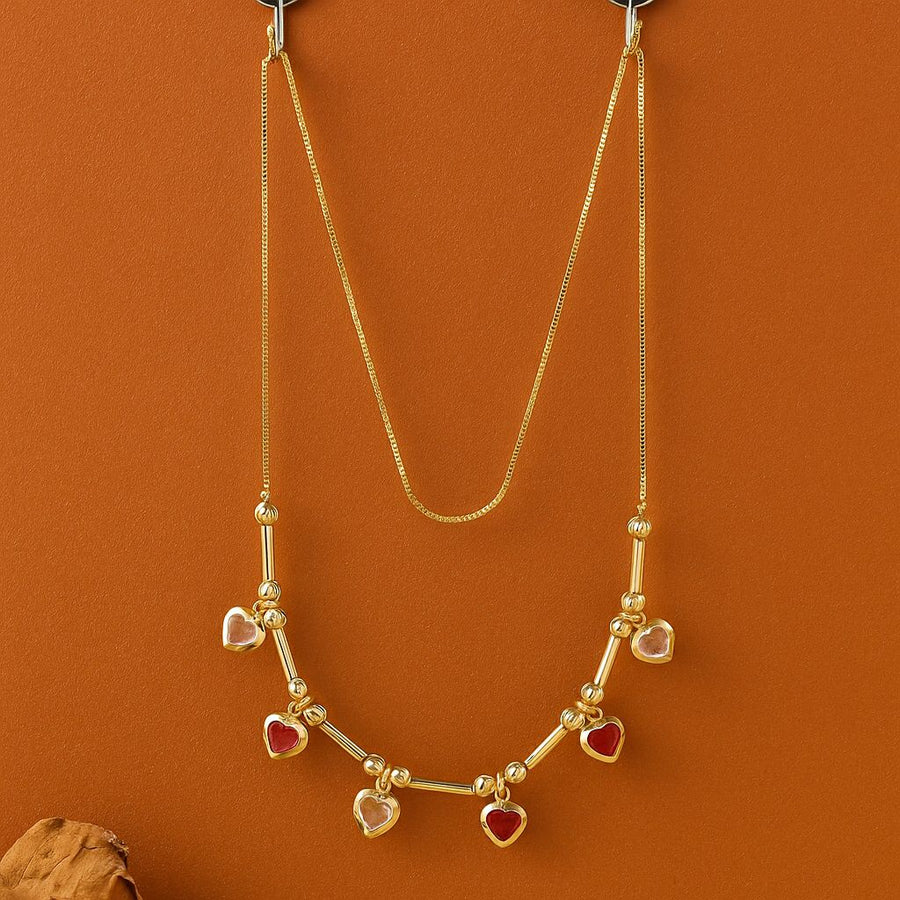 Golden Heart Symphony Necklace