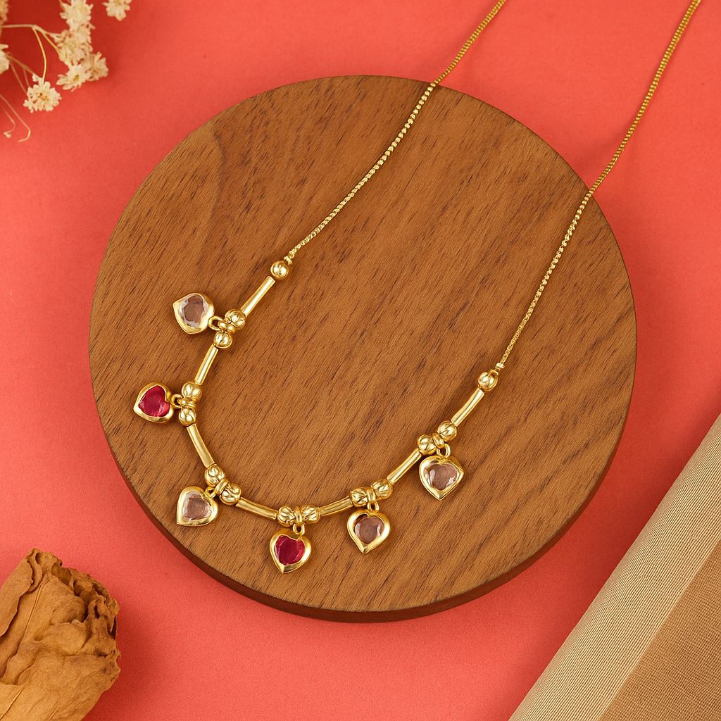 Golden Heart Symphony Necklace