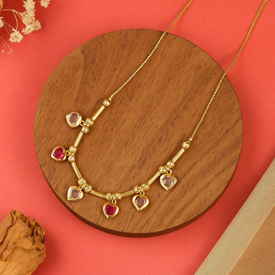 Golden Heart Symphony Necklace