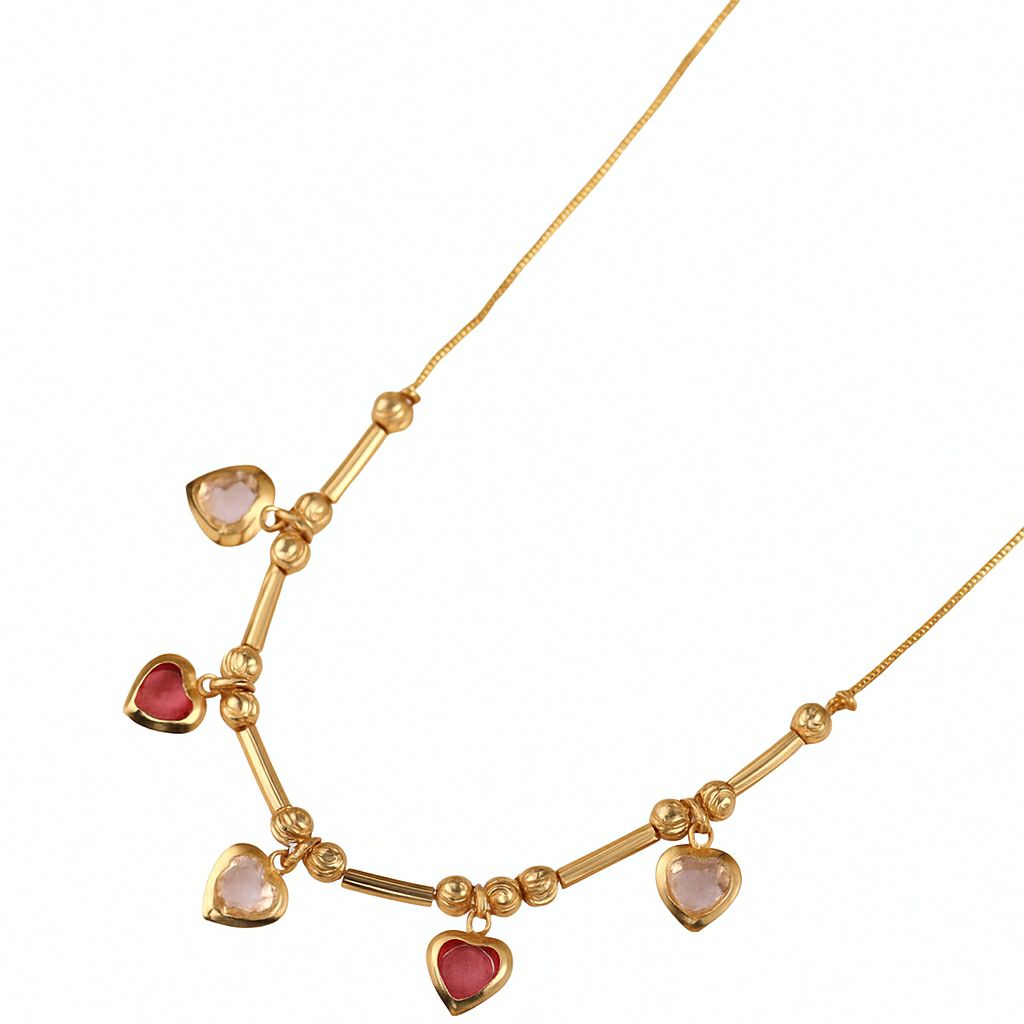 Golden Heart Symphony Necklace