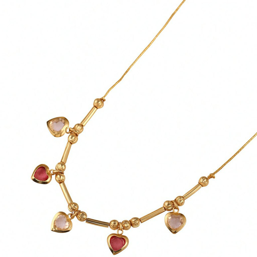 Golden Heart Symphony Necklace