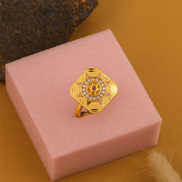 Solar Bloom Gold Ring