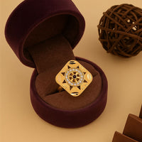 Solar Bloom Gold Ring