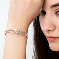 Ethereal Gemstone Cuff Bangle