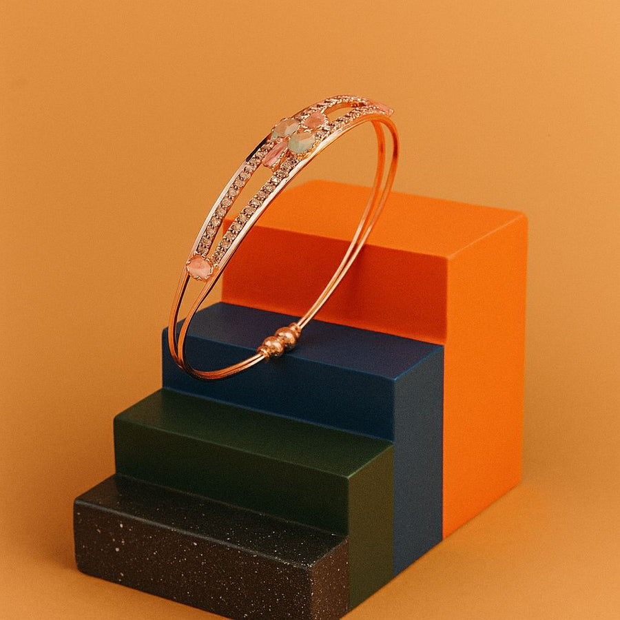 Ethereal Gemstone Cuff Bangle