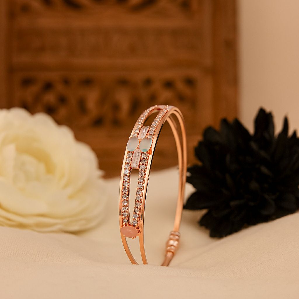 Ethereal Gemstone Cuff Bangle