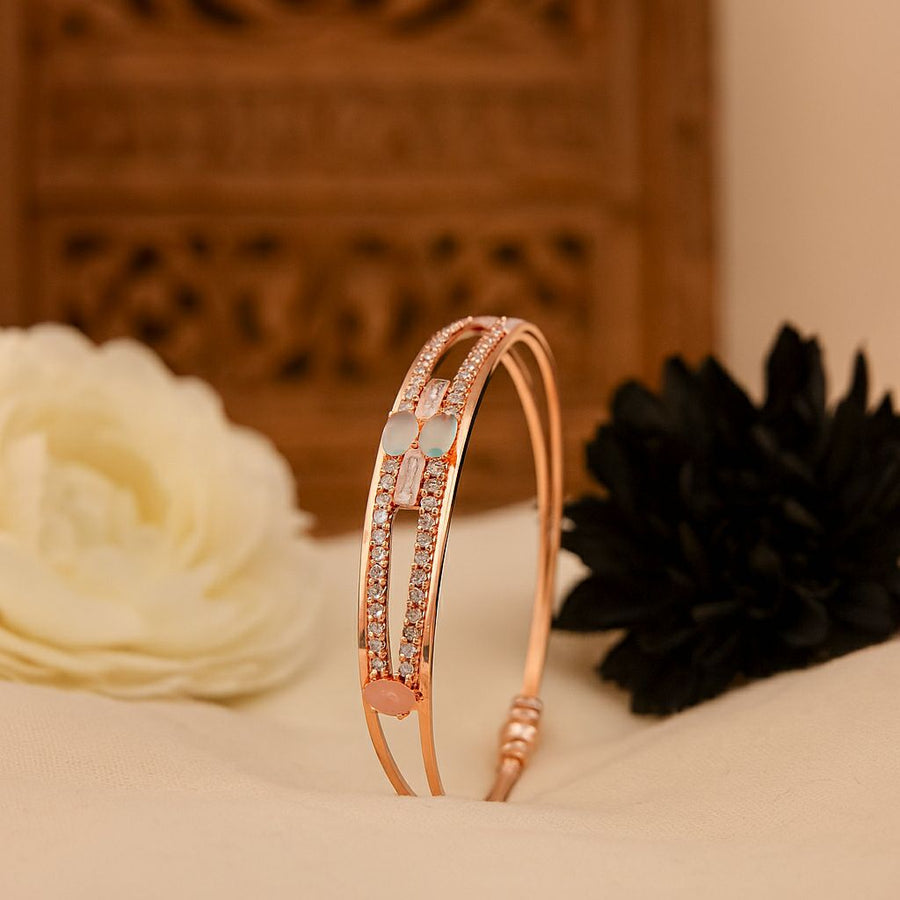 Ethereal Gemstone Cuff Bangle