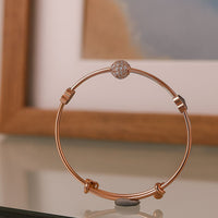 Whisper Bell Rose Gold Bangle