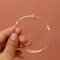 Whisper Bell Rose Gold Bangle