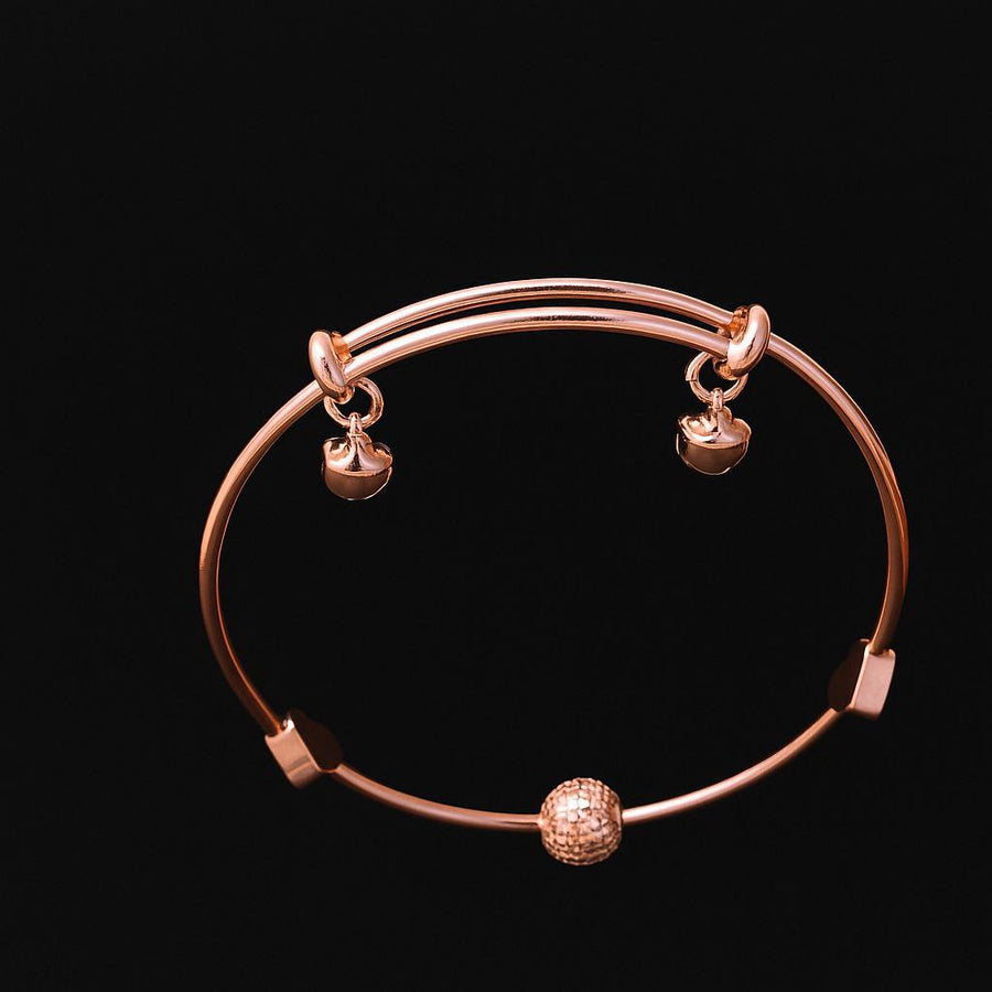 Whisper Bell Rose Gold Bangle