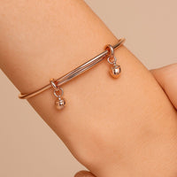 Whisper Bell Rose Gold Bangle