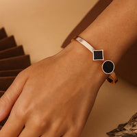 Geometric Harmony Bangle