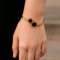 Geometric Harmony Bangle