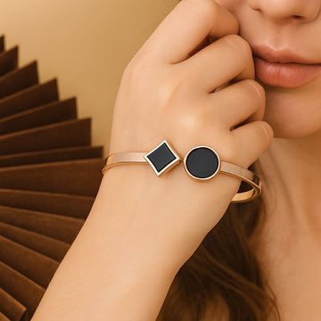 Geometric Harmony Bangle