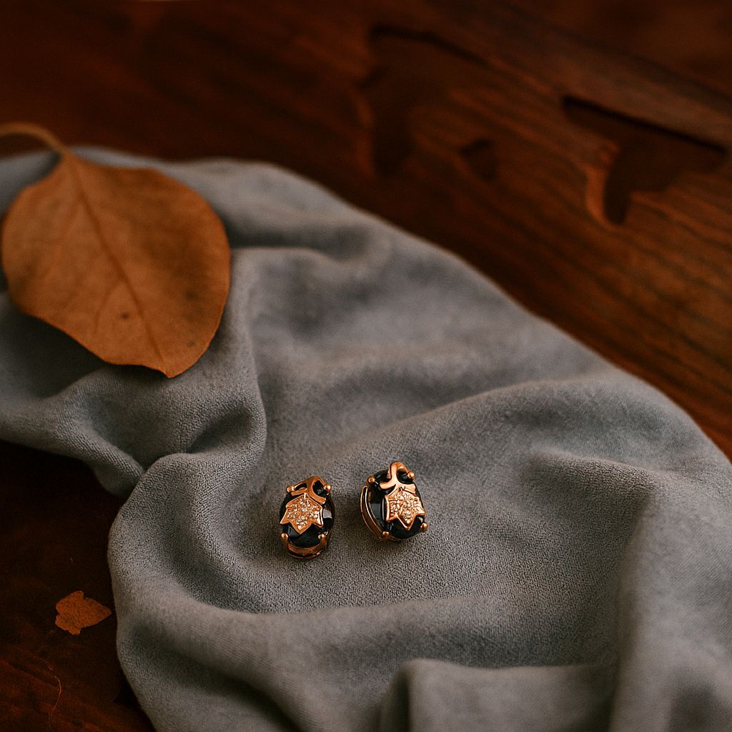 Midnight Bloom Studs