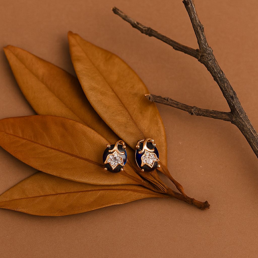 Midnight Bloom Studs