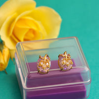 Faceted Petal Studs