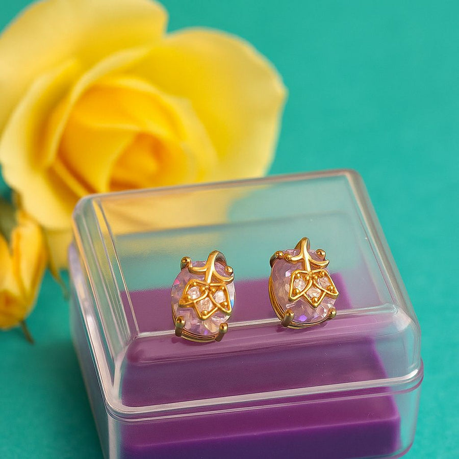Faceted Petal Studs